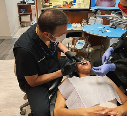 Doctor performing Smile Test Drive, Cosmetic Dentistry of San Antonio